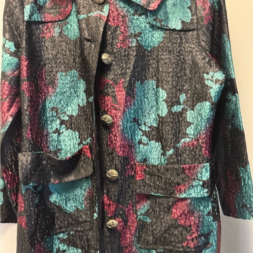 Stylish Multicolor Women's Silk Jacket